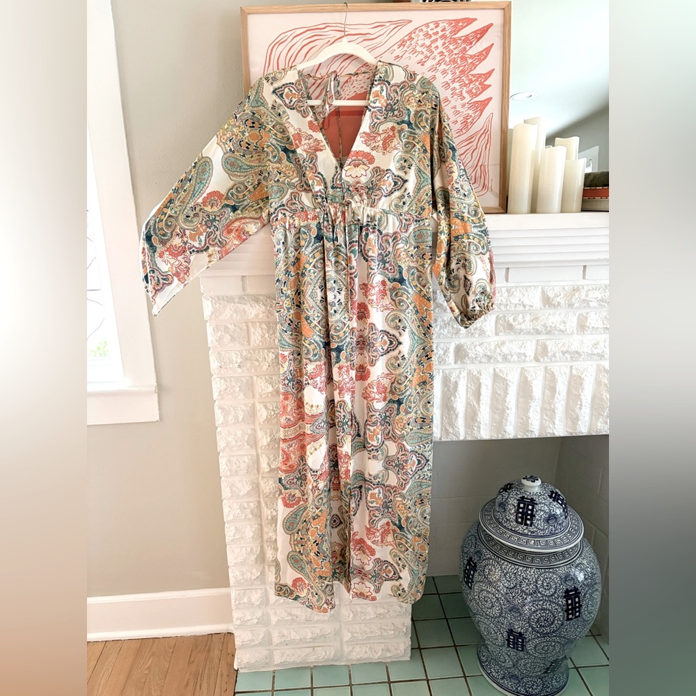 Vici Maxi Silk Dress